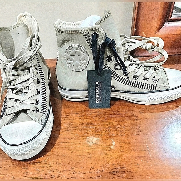 NWT John Varvatos x Chuck Taylor Artisan Stitch High 'Drill M/6.5 W/8.5 - Picture 1 of 11